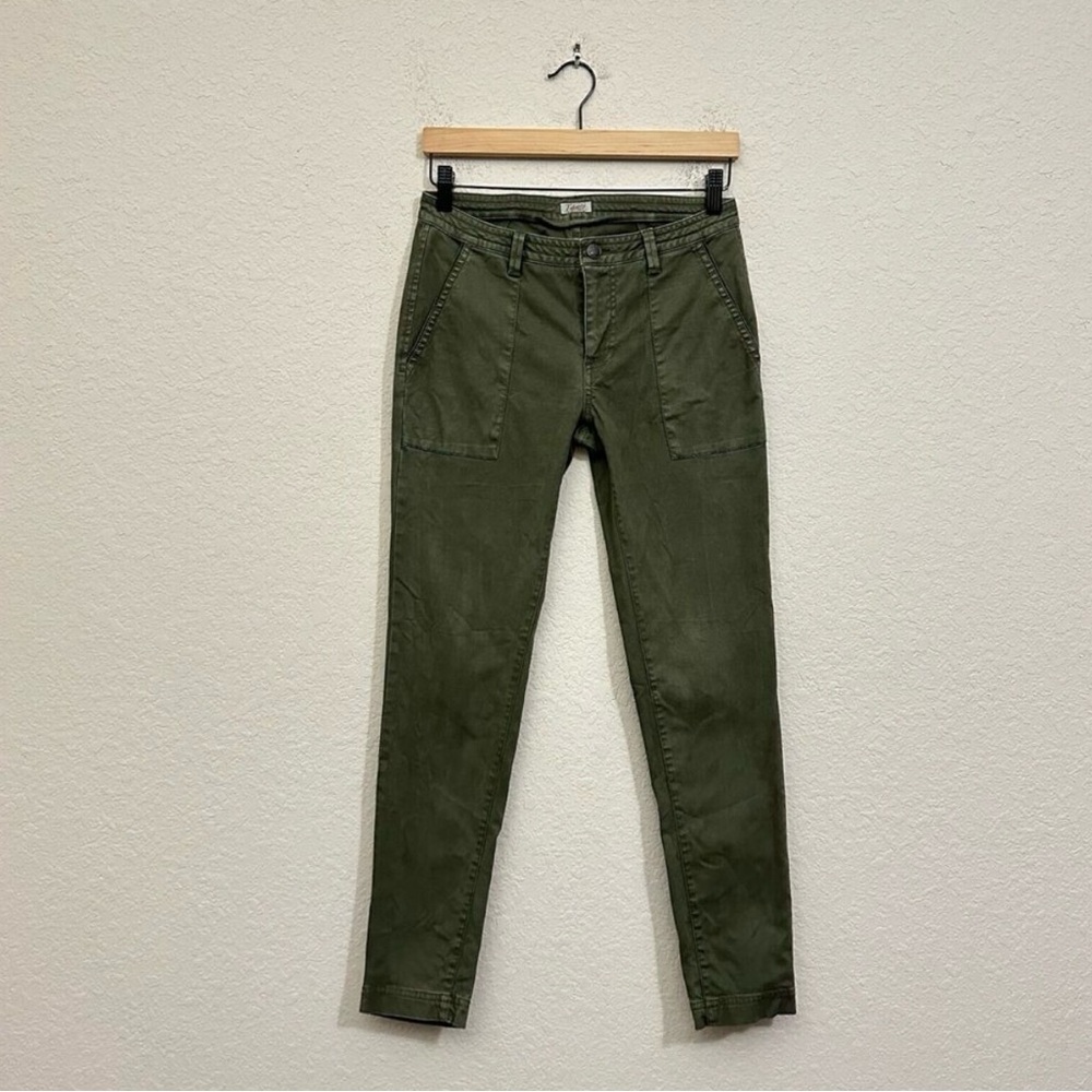 FAHERTY Womens Carpenter Utility Pants w Large Pockets Olive Green